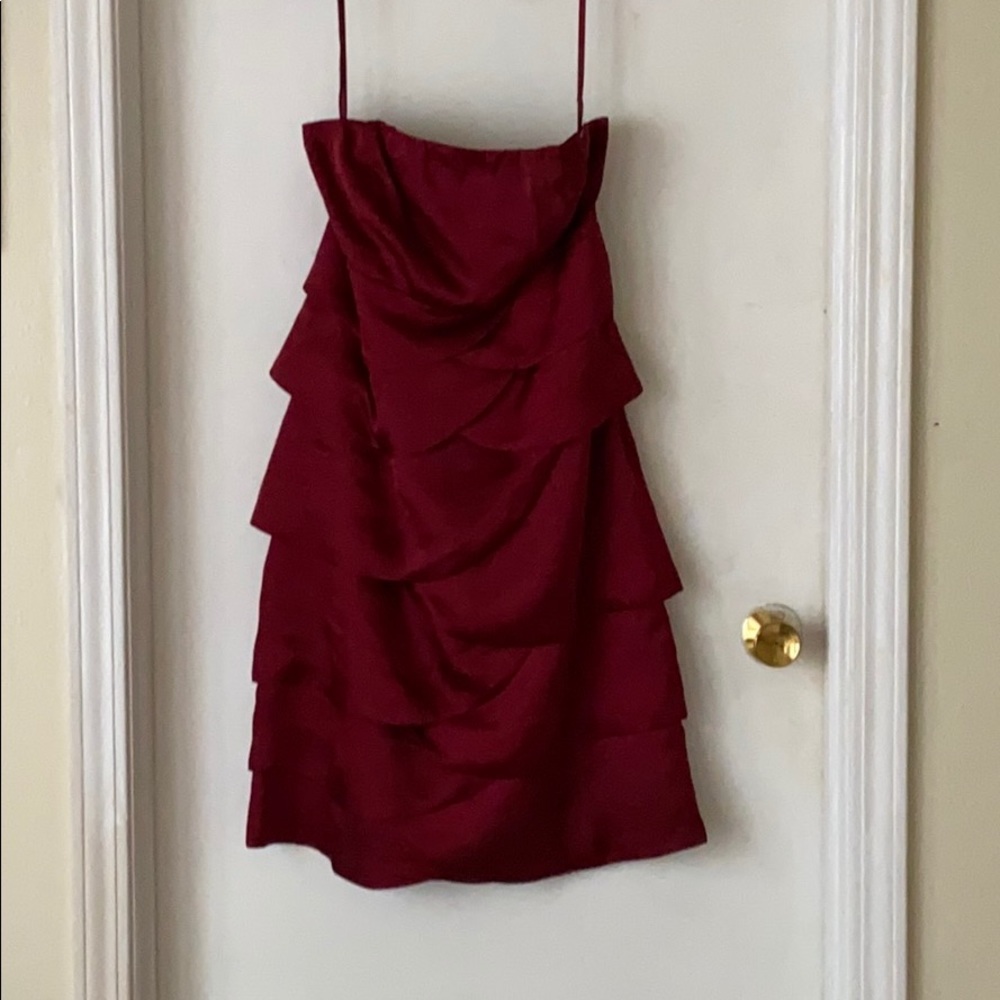 The Limited sateen strapless dress Sz 10
